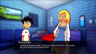 Blonde Nurse Seduces Danny Phantom in Hot Amity Park Tryst