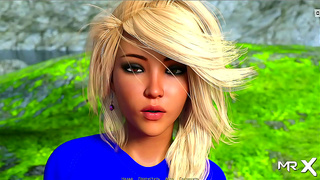 Lakeside Allure: Busty Babe Teases Before Wild Hentai Encounter