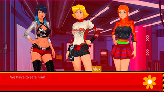 Blonde Femme Fatale Tempts Cartoon Agent with Sultry Blowjob Action