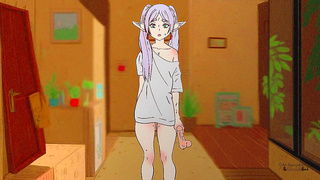 Voluptuous Anime Babe Rides Hard, Moaning Wildly to Pounding Beat