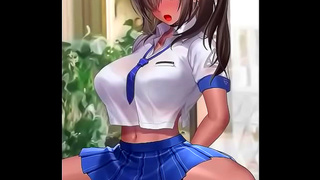 Lewd 3D Babe Takes Profs Huge Dick Deep Until Orgasm Bliss