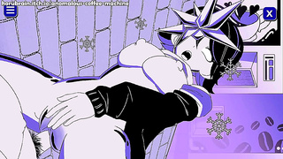 Albedo Embraces Ecstasy: Wet Wild Blowjob Fun in Hot Hentai Moment