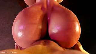 Viking Dominates Futuristic AI Goddess in Hot Oral Encounter with Big Climax