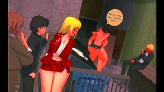 Luscious Anime Babe Enjoys Wild Ride Finishing With Steaming Cream Pie