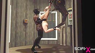 Bound Beauty Gagged Teased by Mysterious Lesbian Domme in Steamy Encounter
