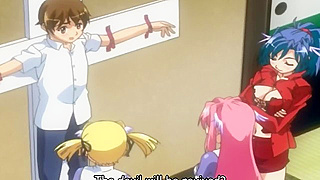 Schoolgirls Tease Bound Classmate in Wild Hentai Desires