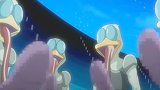 Blonde Goddess Pleasured by Hung Duck Alien Harem in Wild Hentai Sex Fest