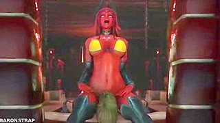 Succubus Dominates Elven Servant in Fiery Demon Realm Encounter