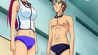 Busty Swimmer Tempted by Horny Coach in Steaming Pool Fantasy