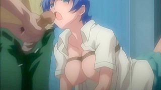 Short-Haired Beauty Takes On Wild Hentai gangbang With Lust And Fury