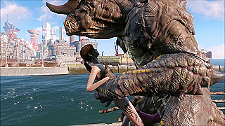 Ellie Impaled by Deathclaws Huge Shaft in Feral Fusion Thrust