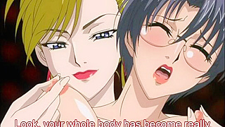 Busty Milf Neighbors Tease Each Other While Guy Watches in Steamy Hentai Fantasy