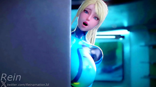 SewyNadia Pleasured by Hung Cartoon Monster in Steamy Hentai Blowbang