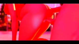 Busty Anime Babe Shares Steaming Shower Blowbang in Wet Wild Moment