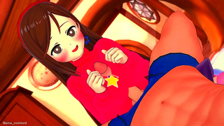 Mahiru Shiina Seduces Fearless Lover in Hot Animated Romance