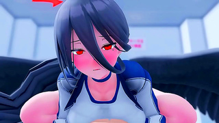 Cute Anime Girl Gets Swept Away by Double Trouble Lust on Campus