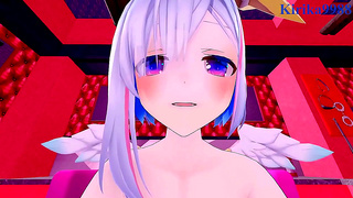 Catgirl Overwhelmed by X-Chats Lewd Taunts, Rides High from Sensual Surge