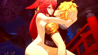 Blonde Wife Teases Horny Husband While Seducing His Best Friend – Anime Erotica