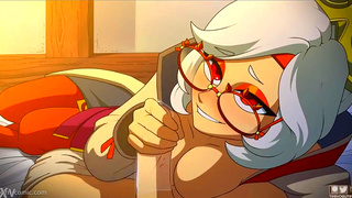 Busty Monstrous Teen Teases with Fiery Blowjob in Steamy Fantasy Encounter