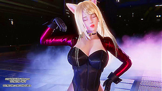 Meovv Entices as Ahri in Sultry K-Pop MMD Dance Fantasia