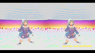 Hololive Idol Tempts in VR with Seductive 3D Dance Fantasy