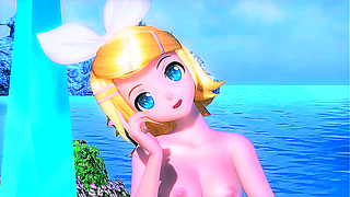 Rin Kagami Surrenders to Temptation in Dazzling Project Diva Nights