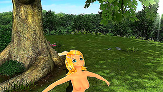 Rin Teases Miku in Hot VR Fantasy – A Seductive Digital Tryst