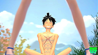 Luffy Namis Secret Tryst Under Wanos Moonlight – One Piece Ecchi Fantasy