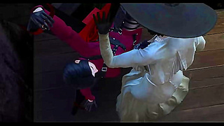 Claire and Jill Ignite Forbidden Desire Amidst Chaos in Resident Evil Tale