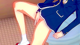 Alone in Class Bathroom, Girl Discovers Secret Lustful Escape
