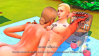 Sunbathing Beauty Tempts Fate in Steamy 3D Hentai Encounter