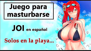 Curvy BFF Flirts With You in Sultry Spanish Beach JOI.audio