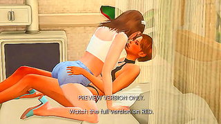 or Alive 3D Hentai – Sultry Beach Fight Tease in Steamy Detail