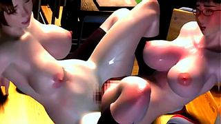 Lucky Students Wild 3D Fantasy with Twin Busty Beauties Unfolds