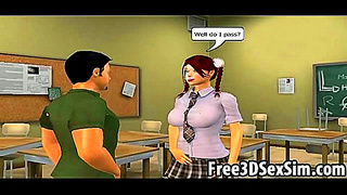 Double Penetration Delight as Busty Beauty Takes On Two Horny Studds in Animated Heat