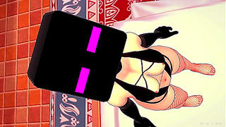Curvy Teen Bitches Share Steaming Threesome Beneath Endermans Gaze – 3D Hentai Lust