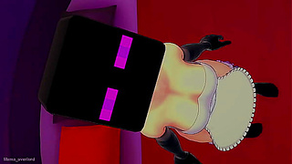 Endermaid Allures Player in Hot Minecraft Hentai Fantasy Adventure