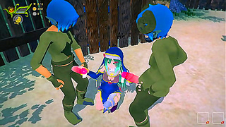 Step-StepSister Nuns Seduce Shemale Monk in Steamy 3D Hentai Adventure