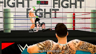 Saraya Cenas Clash in Fiery Triple Threat Wrestling Match – Hot 3D Hentai Showdown