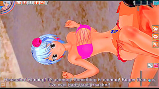 Yukino Agrias Hot Beach Tryst Unfolds in Sensual 3D Hentai Fantasy