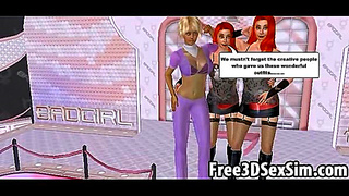 Lesbian Lovers Ignite Steamy Passion in Sensual 3D Animated Tryst