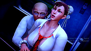 Chun-Li Takes Control in Hot Street Fighter Hentai Rendezvous – Part 2