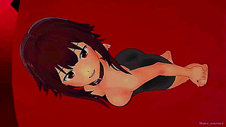 Megumin Thirsts for Steaming Shower Fun After Casting Wild Spells – Naughty Hentai Delight