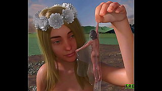 Futanari River Goddess Rules Dark Waters with Seductive Power