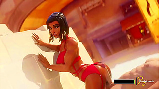 Pharah Dominates with Fiery Blowjob in Steaming Hentai Encounter