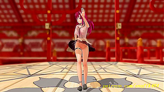 Marines Sensual MMD Dance Ignites Forbidden Desires in VR Fantasy