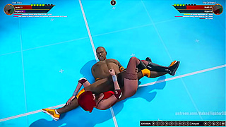 Rick Tracy Fights Temptation with the Sultry Fighter in Naked Battle Arena