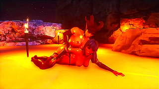 Succubus Enchants Young Witch in Steamy Lesbian Ritual Gone Wild