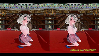 MMD Goddess Dances in VR—Seductive 3D Fantasy with Busty Allure
