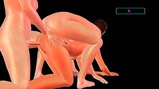 Passionate 3D Gay Threesome Explosion – Hot Steamy Animation Action